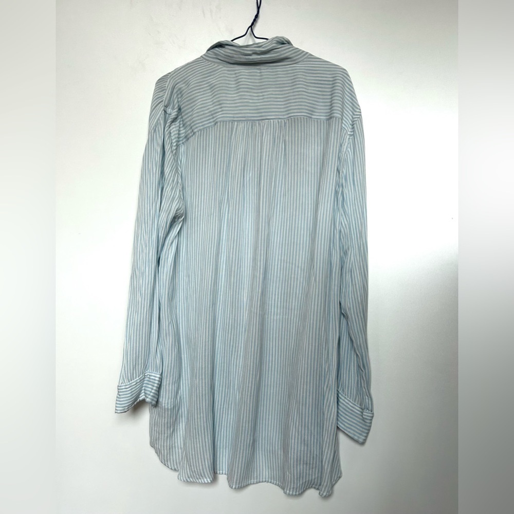 Free People FP ONE Waverley Stripe Tunic stripe blue white size medium - Picture 5 of 14